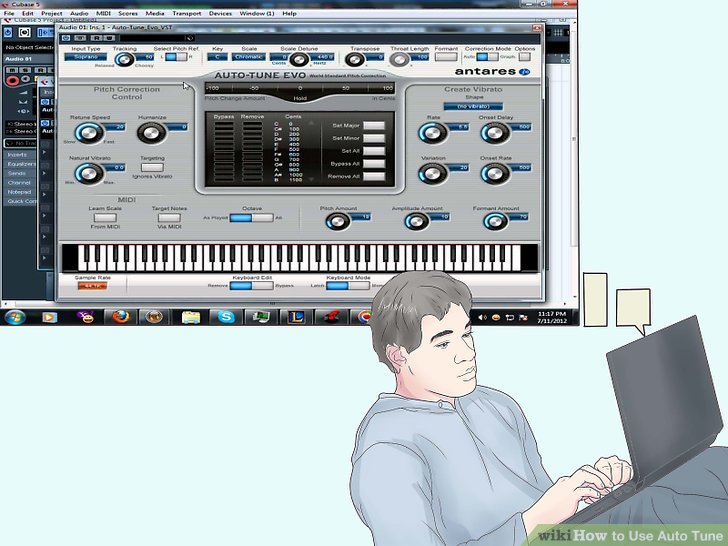 how to auto tune a vst in cubase 5
